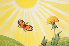 Pampeliska a motyl