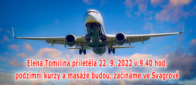 Skvělá zpráva, Elena Tomilina je v ČR!