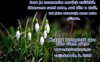 Začíná biologické jaro. Probouzí se naše tělo a duše.